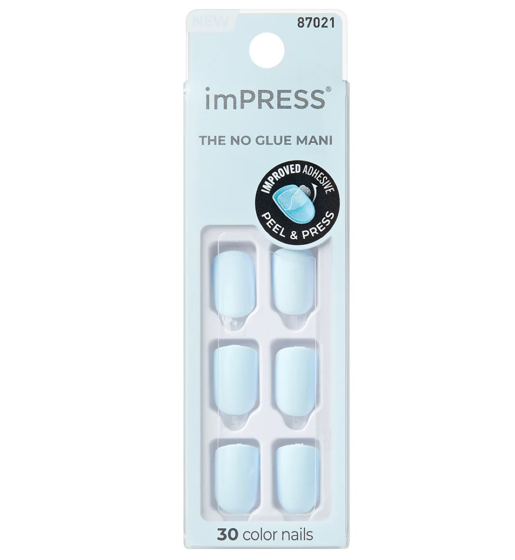 Kiss Beauty imPRESS Color Press-On Nails - Blue Sky