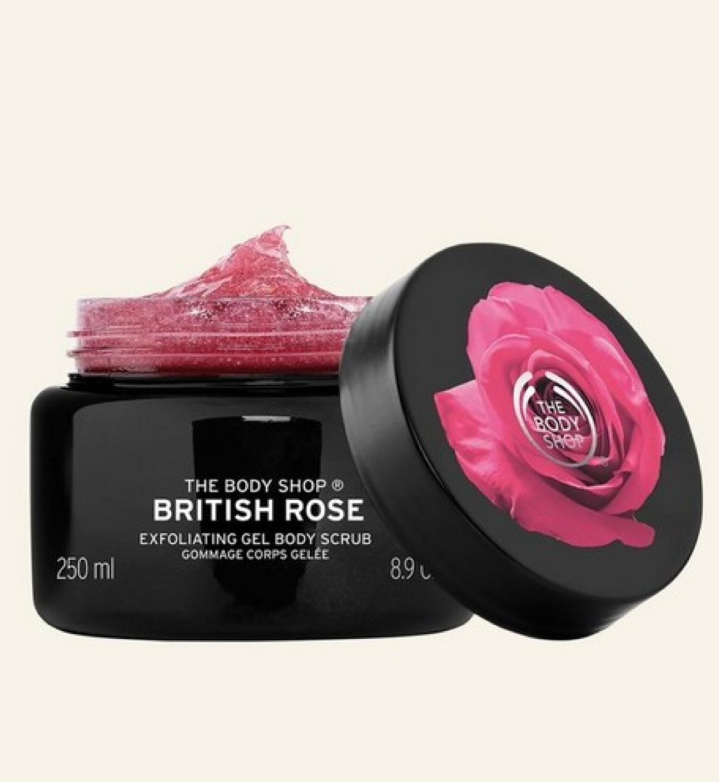 The Body Shop British Rose Exfoliating Gel Body Scrub