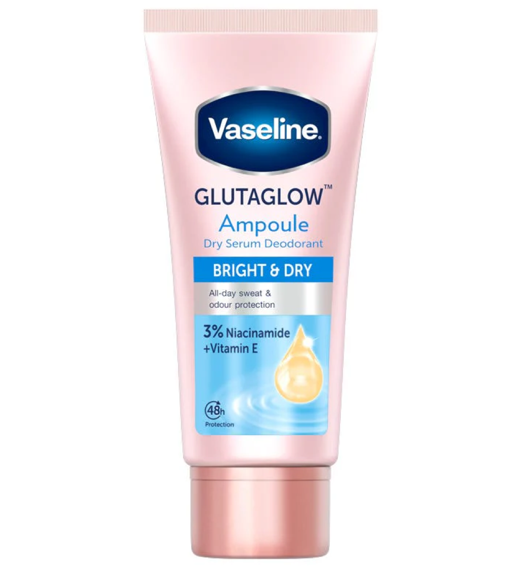 Vaseline GlutaGlow Ampoule Dry Serum Deodrant Bright & Dry