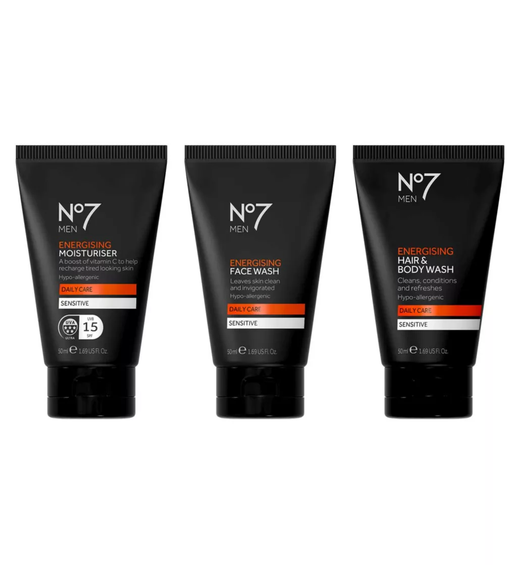 No7 Men Mini Energising Trio 3 Piece Set