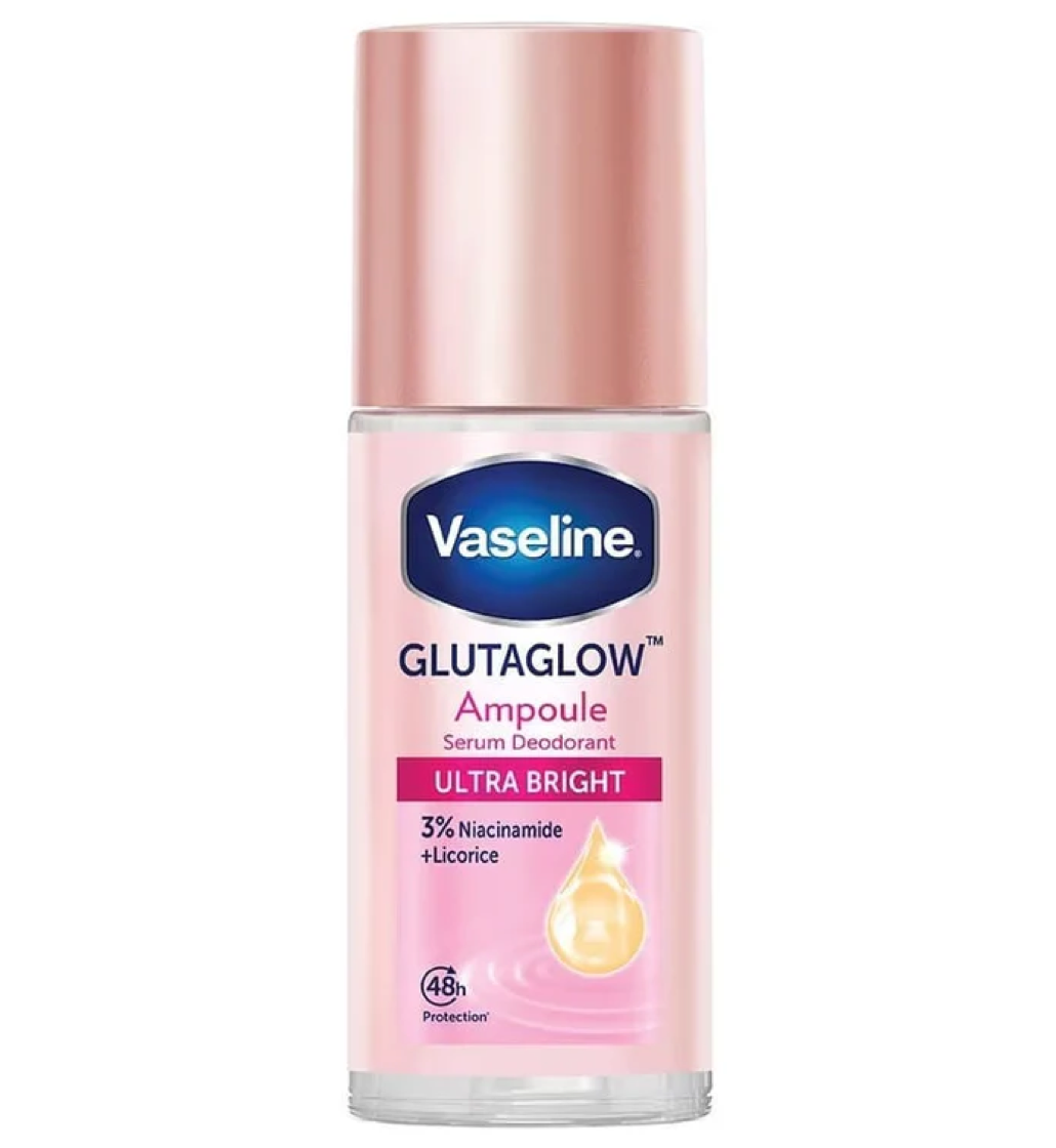 Vaseline GlutaGlow Ampoule 3% Niacinamide Roll-On Deodorant Ultra Bright