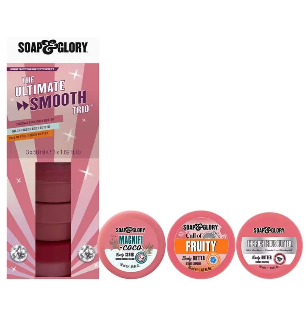 Soap & Glory The Ultimate Smooth Trio Body Butter Gift Set