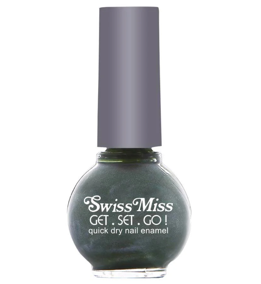 Swiss Miss Get Set Go Quick Dry Nail Paint - 405 Olive Grey