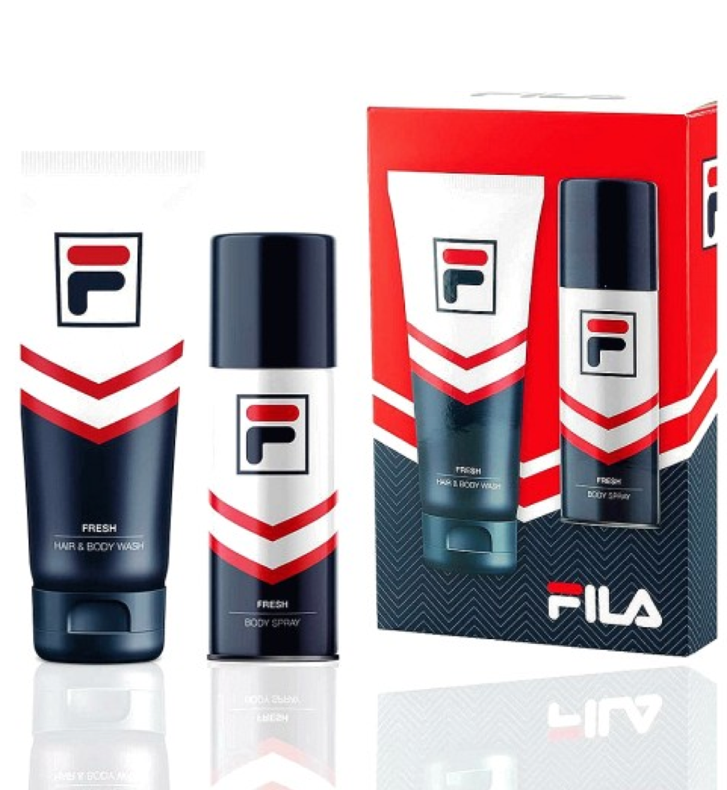 FILA Fresh Hair & Body Wash and Body Spray Set