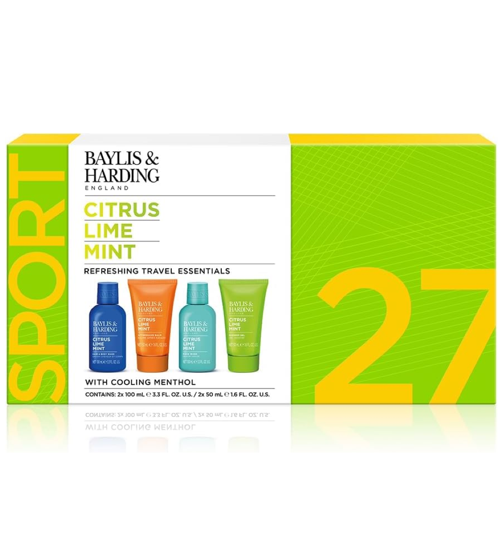 Baylis & Harding Citrus Lime Mint Refreshing Travel Essentials Gift Set