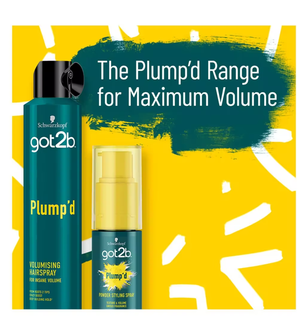 Schwarzkopf got2b Plump'd Volumising Unisex Hairspray