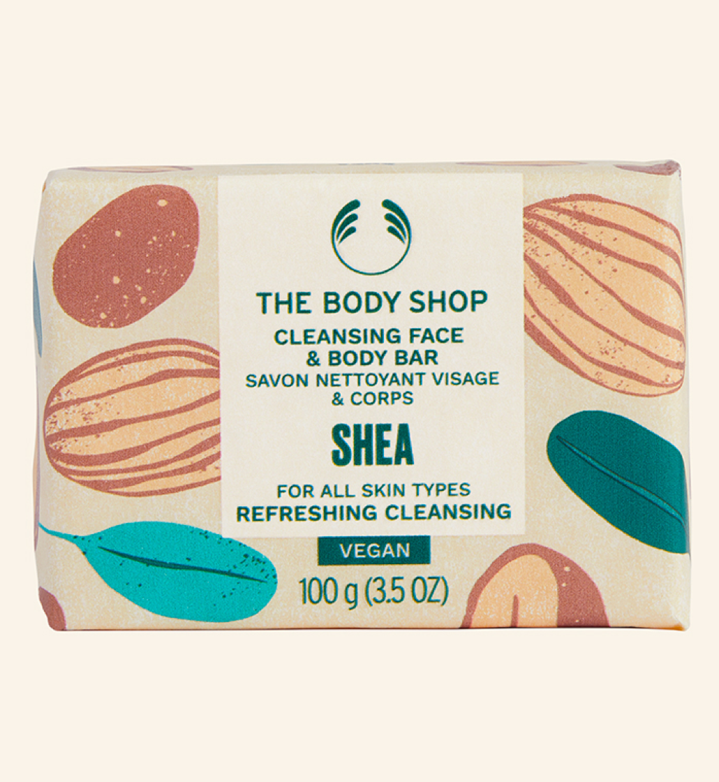 The Body Shop Cleansing Face & Body Bar Shea