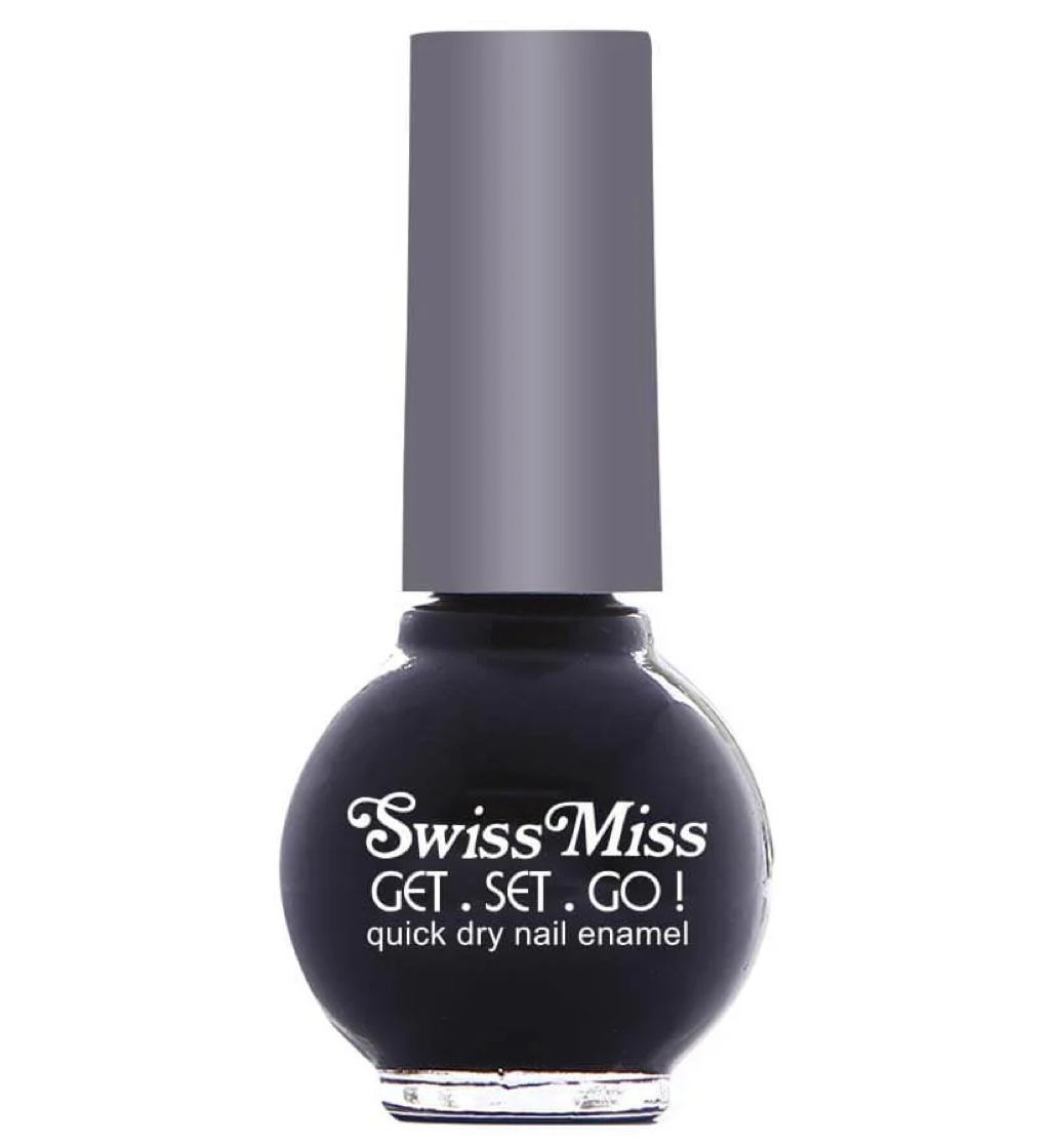 Swiss Miss Get Set Go Quick Dry Nail Paint - 294 Black