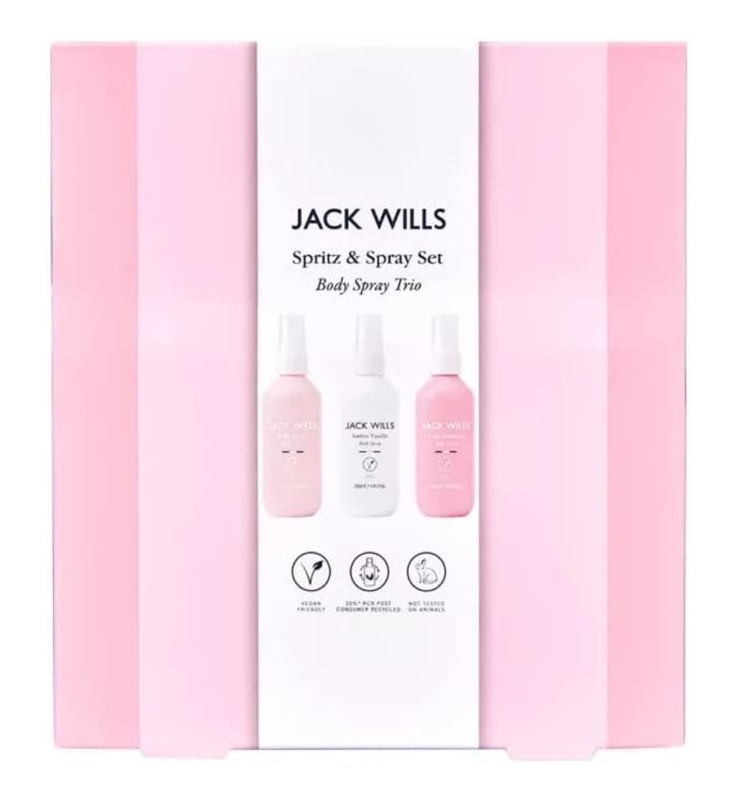 Jack Wills Spritz & Spray Luxurious Body Spray Trio Gift Set