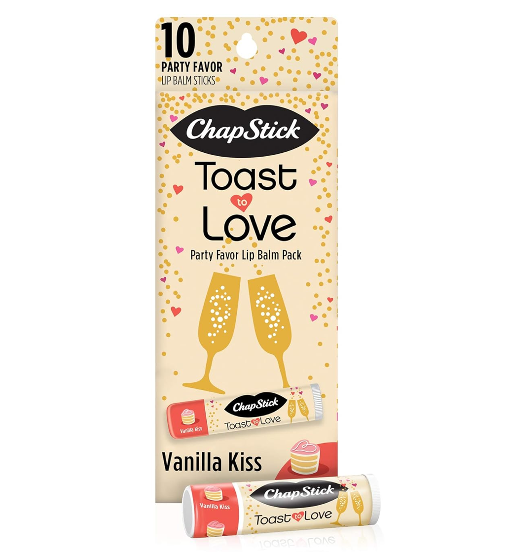 Chapstick Toast to Love Party Favor Lip Balm Gift Pack