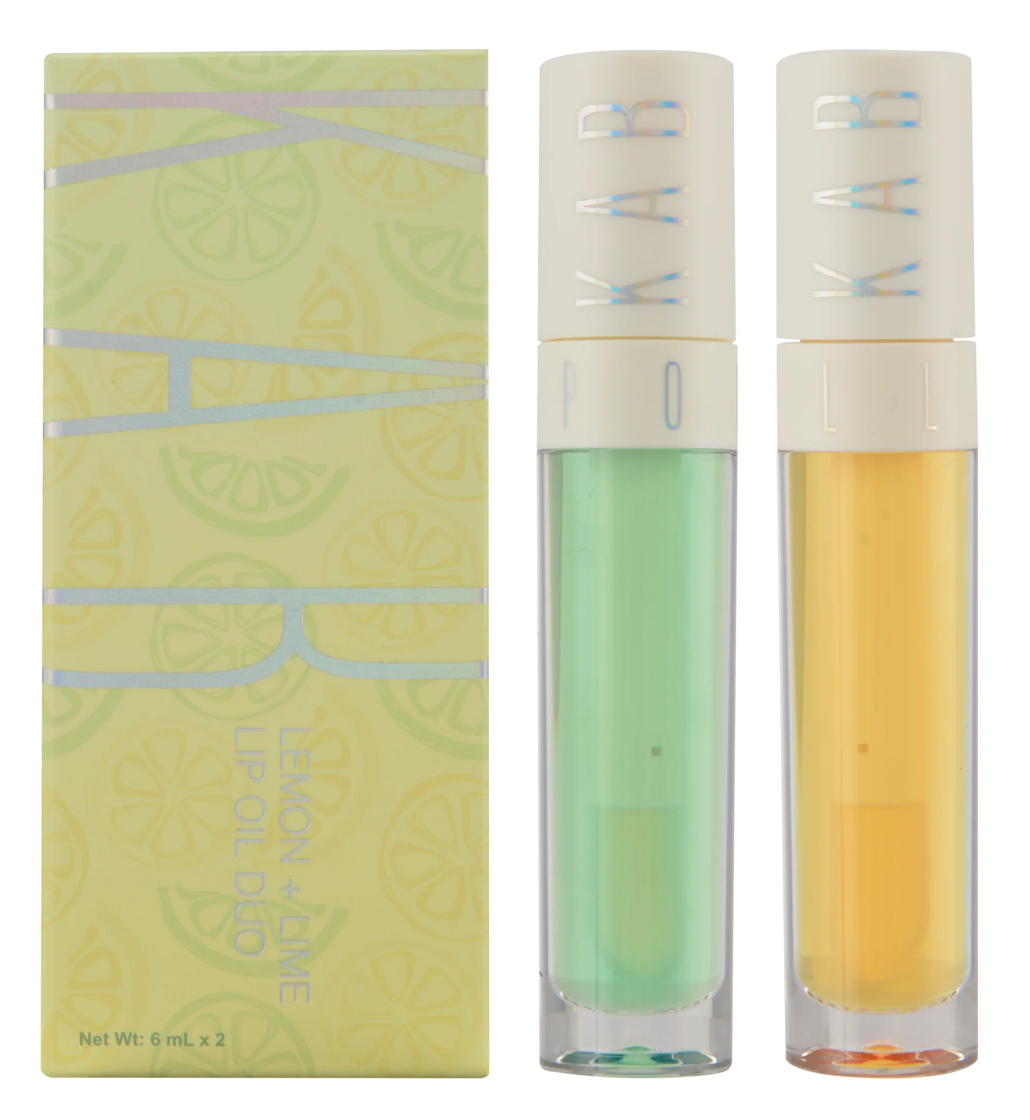 KAB Cosmetics Lemon + Lime Lip Oil Duo