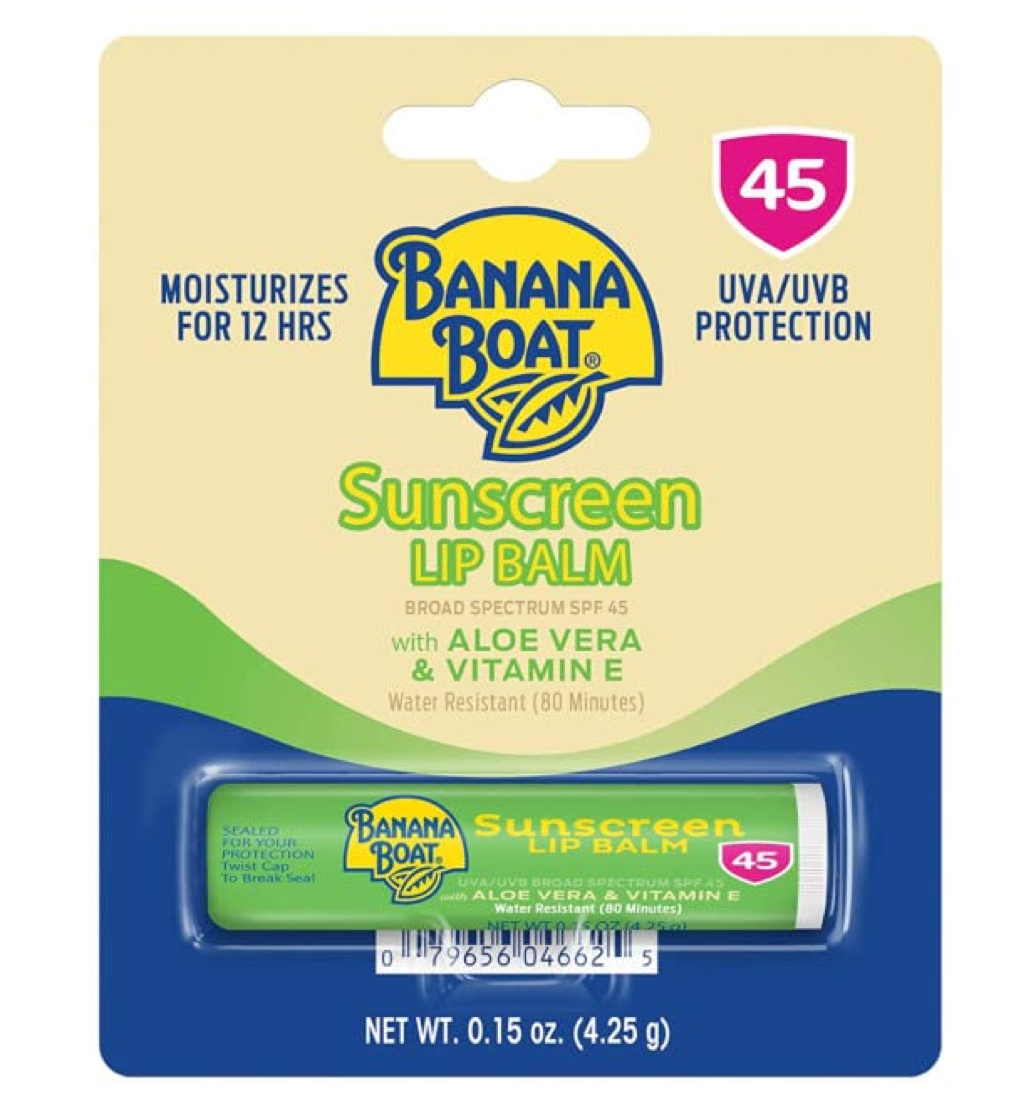 Banana Boat Aloe Vera With Vitamin E Sunscreen Lip Balm SPF 45