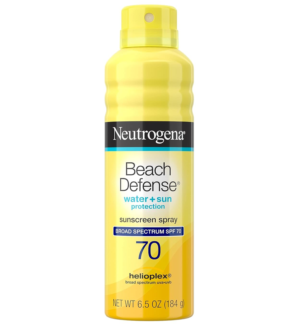 Neutrogena Beach Defense Water + Sun Protection Sunscreen Spray SPF 70