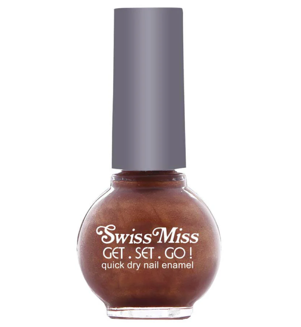 Swiss Miss Get Set Go Quick Dry Nail Paint - 249 Metallic Brown