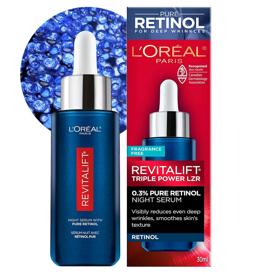 L'Oréal Paris Revitalift Triple Power LZR 0.3% Pure Retinol Night Serum