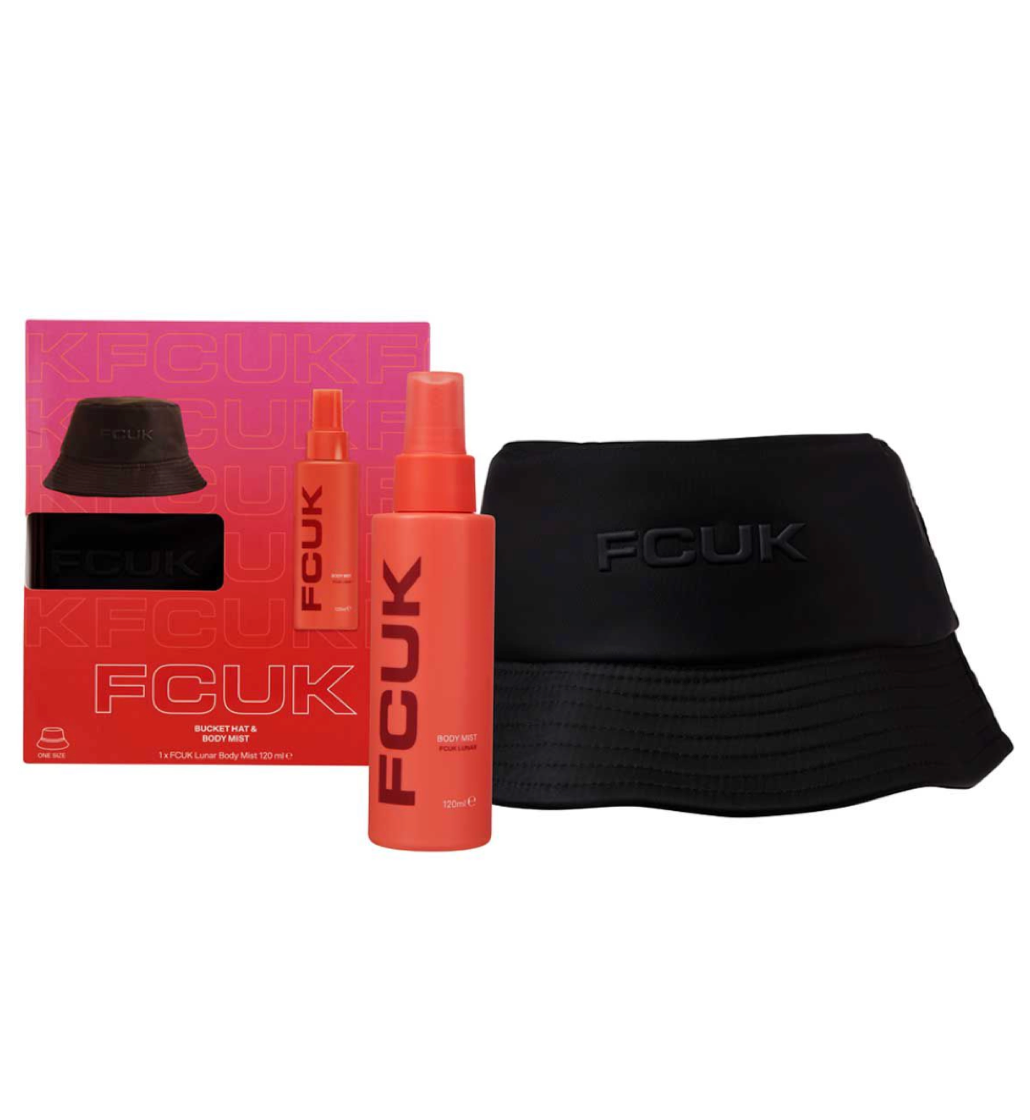 FCUK Bucket Hat And Lunar Scent Body Mist