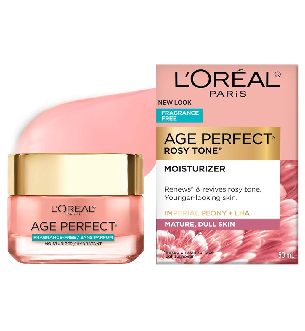 L'Oreal Paris Age Perfect Rosy Tone Moisturizer - Fragrance Free