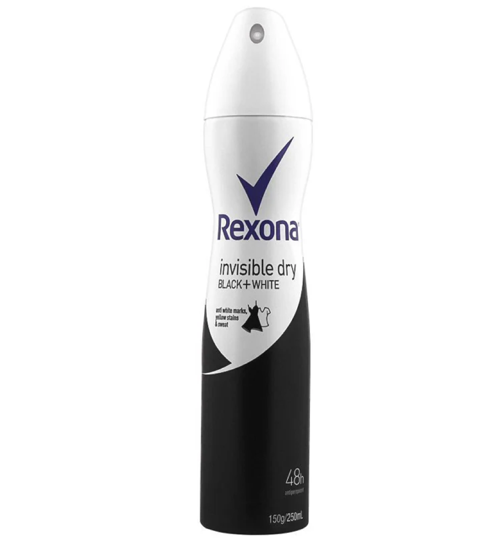 Rexona Invisible Black + White Clothes 48H Anti-Perspirant Deodorant Spray