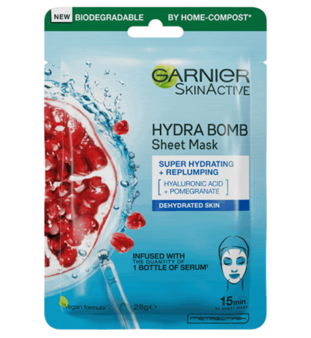 Garnier SkinActive Hydra Bomb Hyaluronic Acid + Pomegranate Sheet Mask