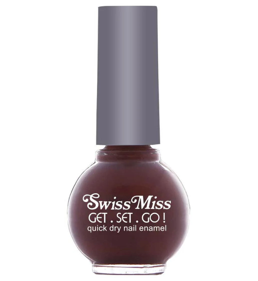 Swiss Miss Get Set Go Quick Dry Nail Paint - 223 Dark Chocolate