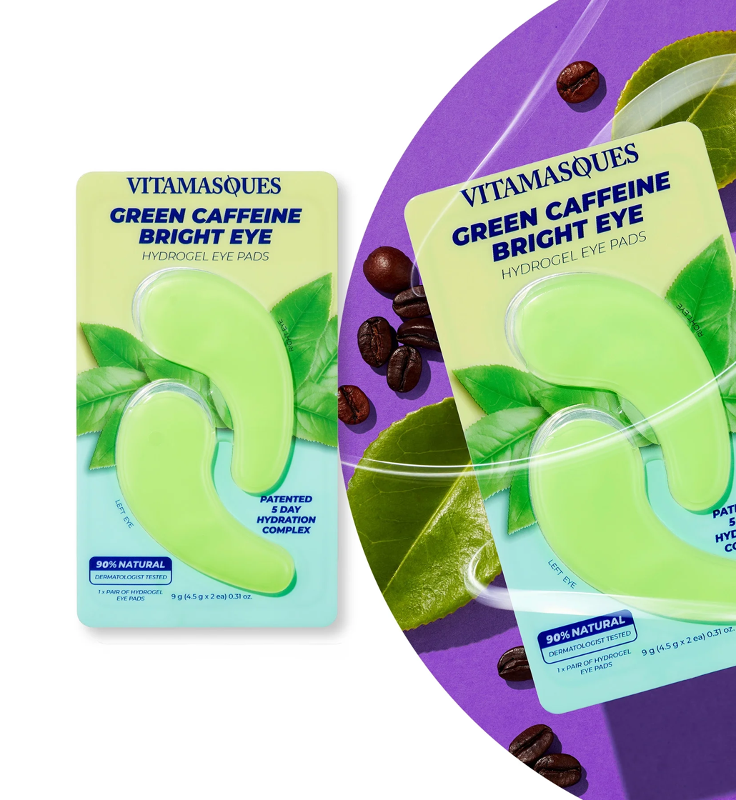 Vitamasques Green Caffeine Bright Eye Hydrogel Pads