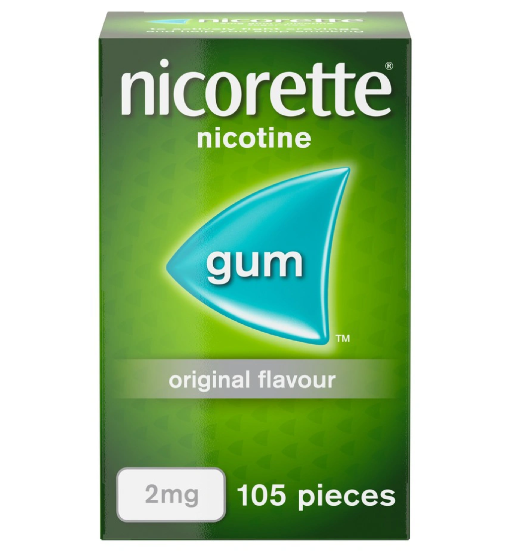 Nicorette Nicotine Gum 2mg Original Flavour