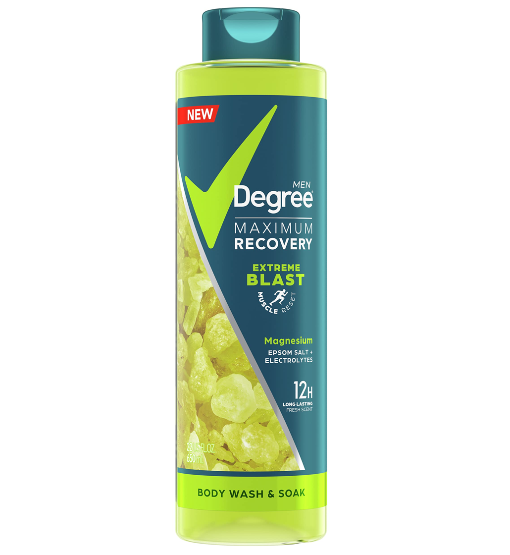 Degree Men Maximum Recovery Extreme Blast Body Wash and Soak