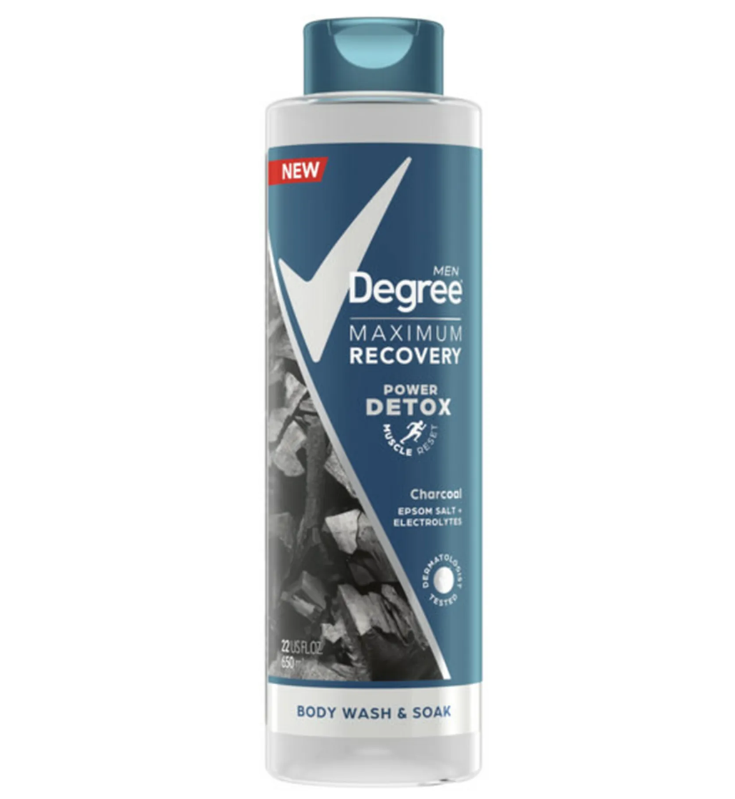 Degree Maximum Recovery Power Detox Body Wash & Soak Charcoal