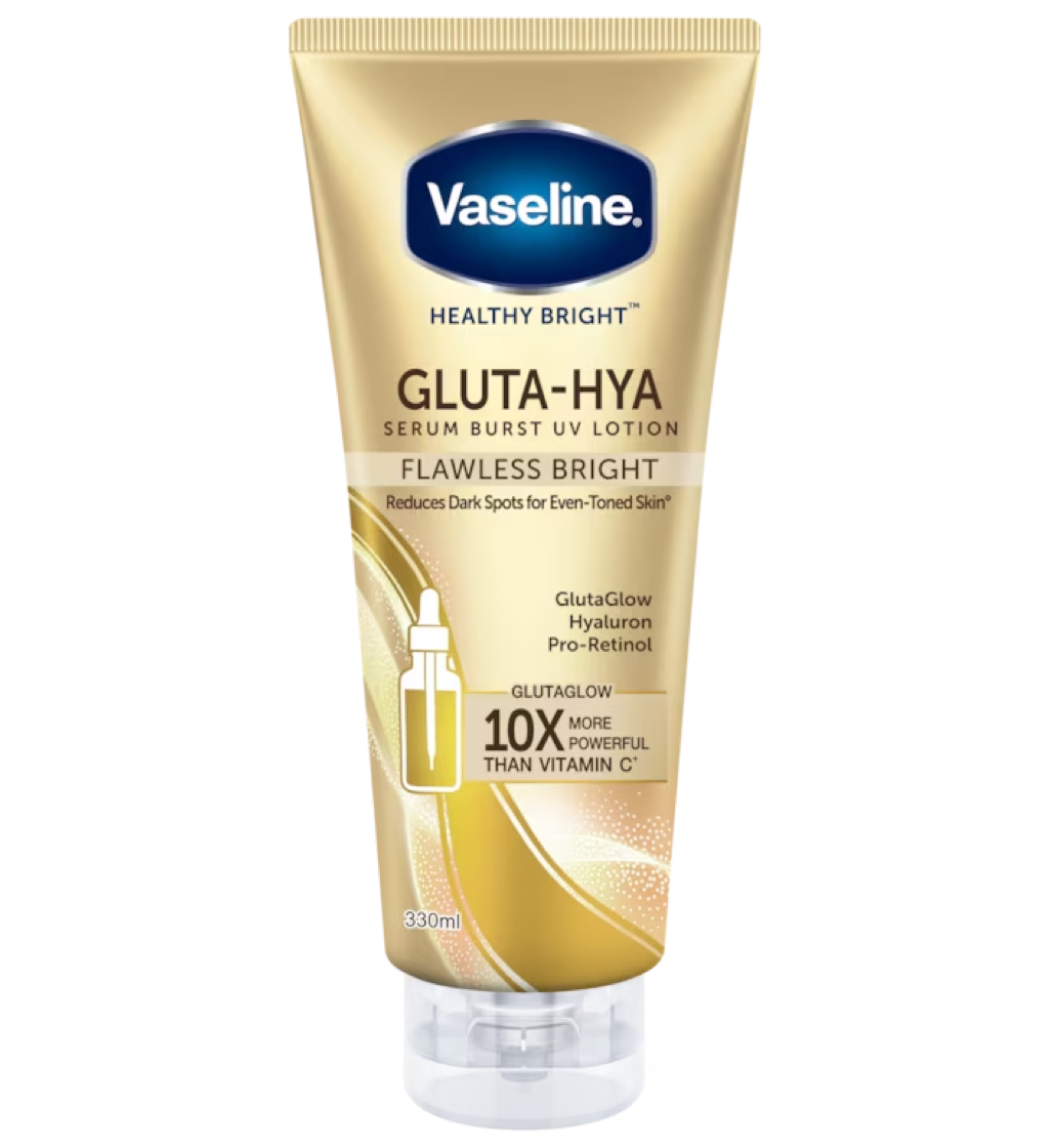 Vaseline Gluta-Hya Serum Burst UV Lotion Flawless Bright