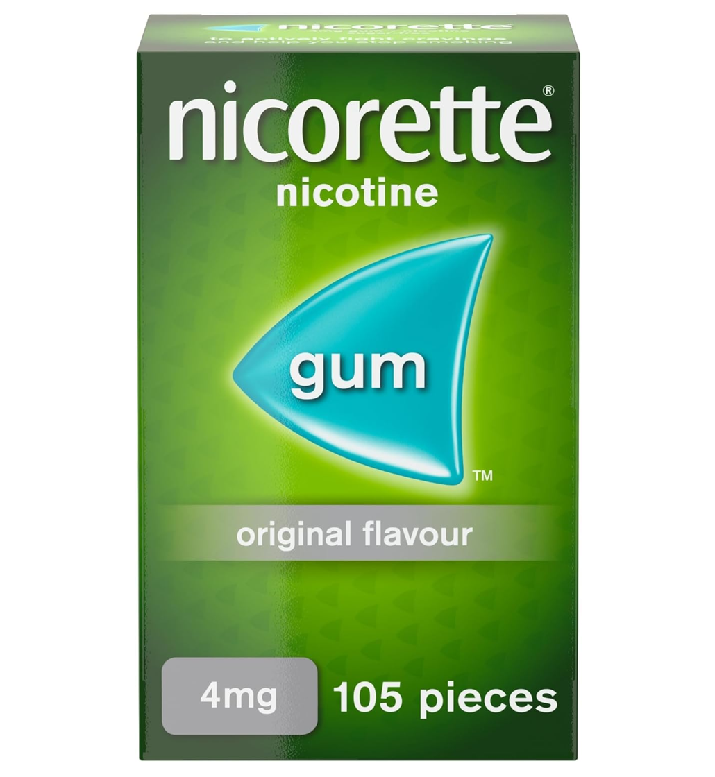 Nicorette Nicotine Gum 4mg Original Flavour