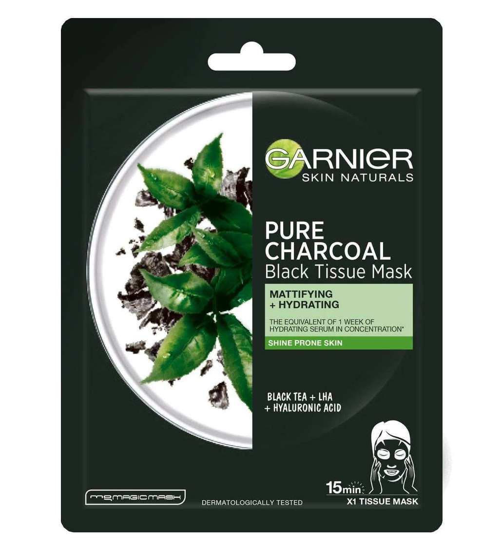 Garnier Skin Naturals Pure Charcoal Black Sheet Mask