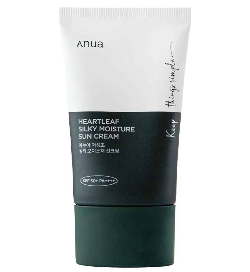 Anua Heartleaf Silky Moisture Sun Cream SPF 50+ PA++++