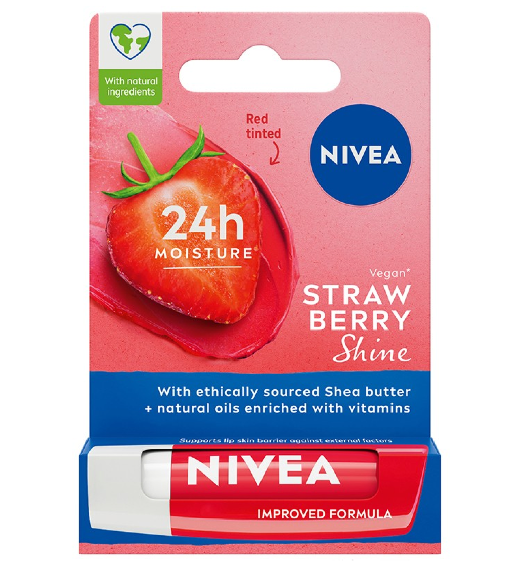 Nivea Strawberry Shine Lip Balm