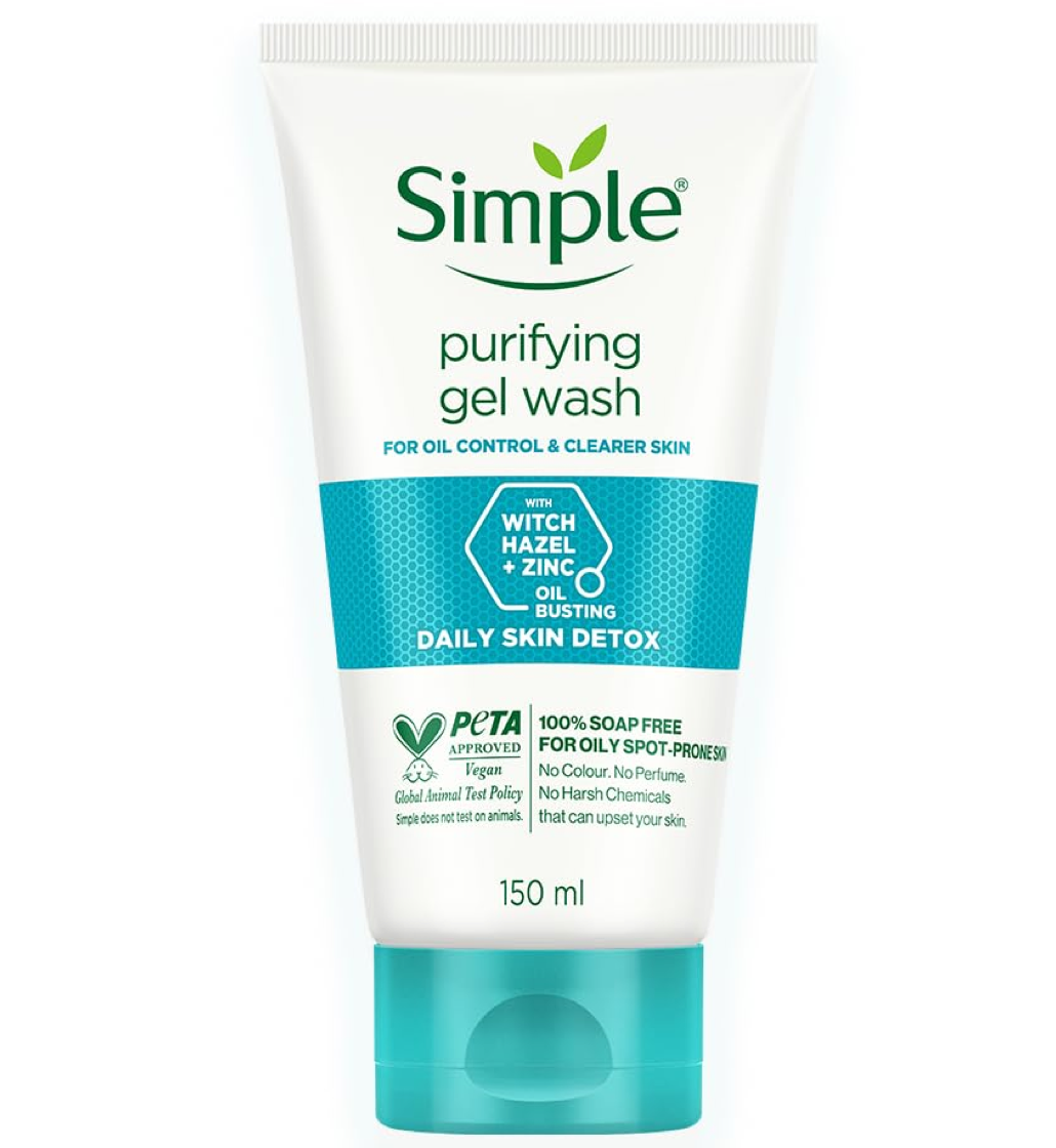 Simple Daily Skin Detox Purifying Gel Wash