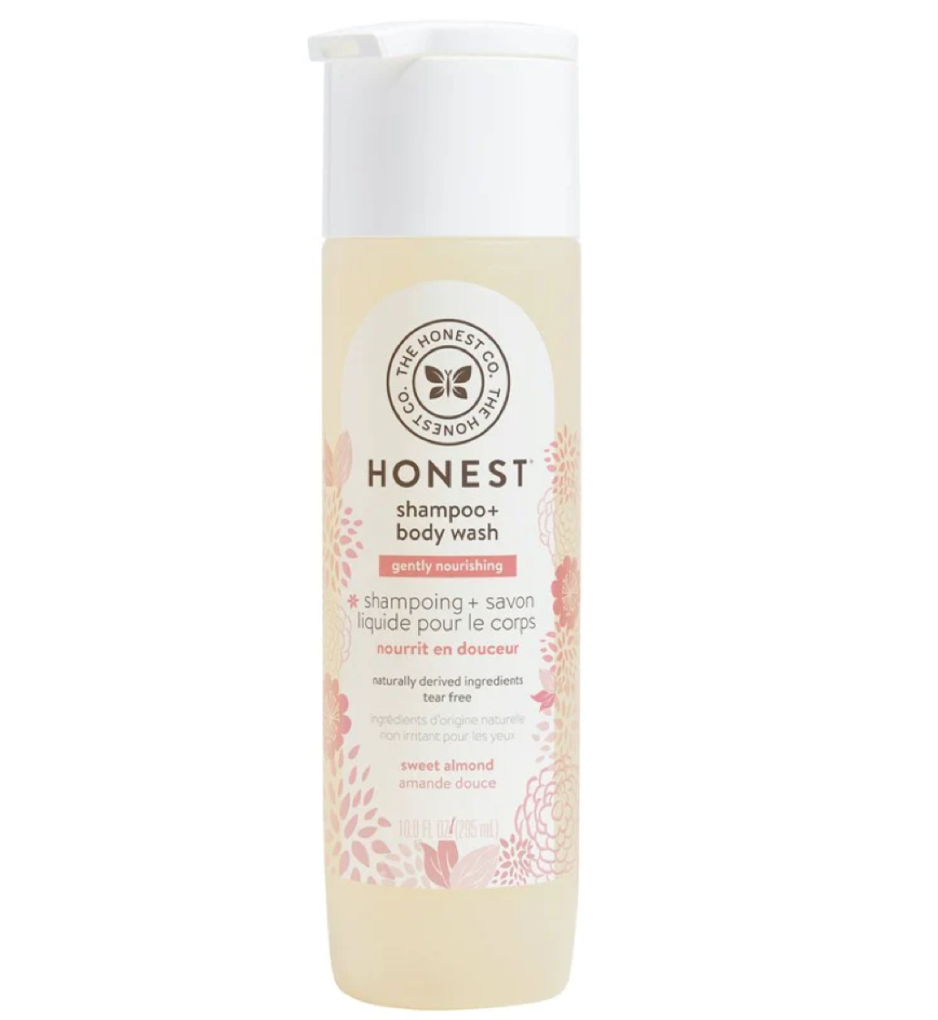 The Honest Co. Shampoo + Body Wash - Gently Nourishing, Sweet Almond