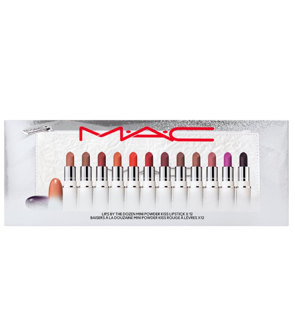 MAC Lips By The Dozen Mini Powder Kiss Lipstick Set