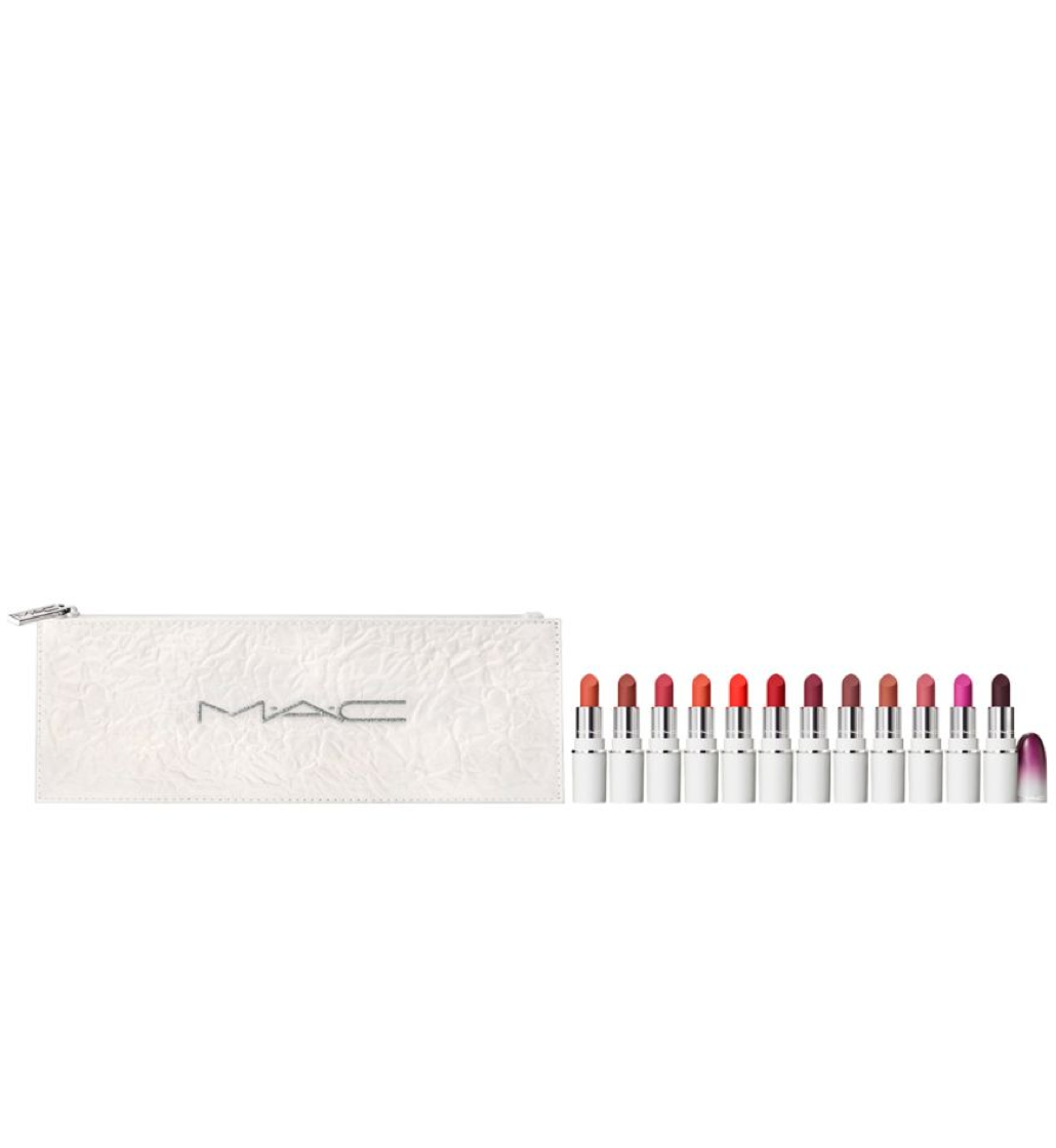 MAC Lips By The Dozen Mini Powder Kiss Lipstick Set