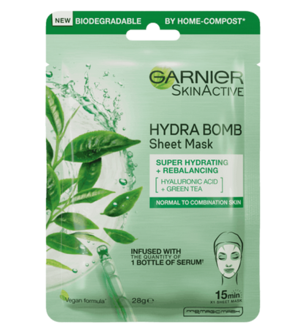 Garnier SkinActive Hydra Bomb Hyaluronic Acid + Green Tea Sheet Mask