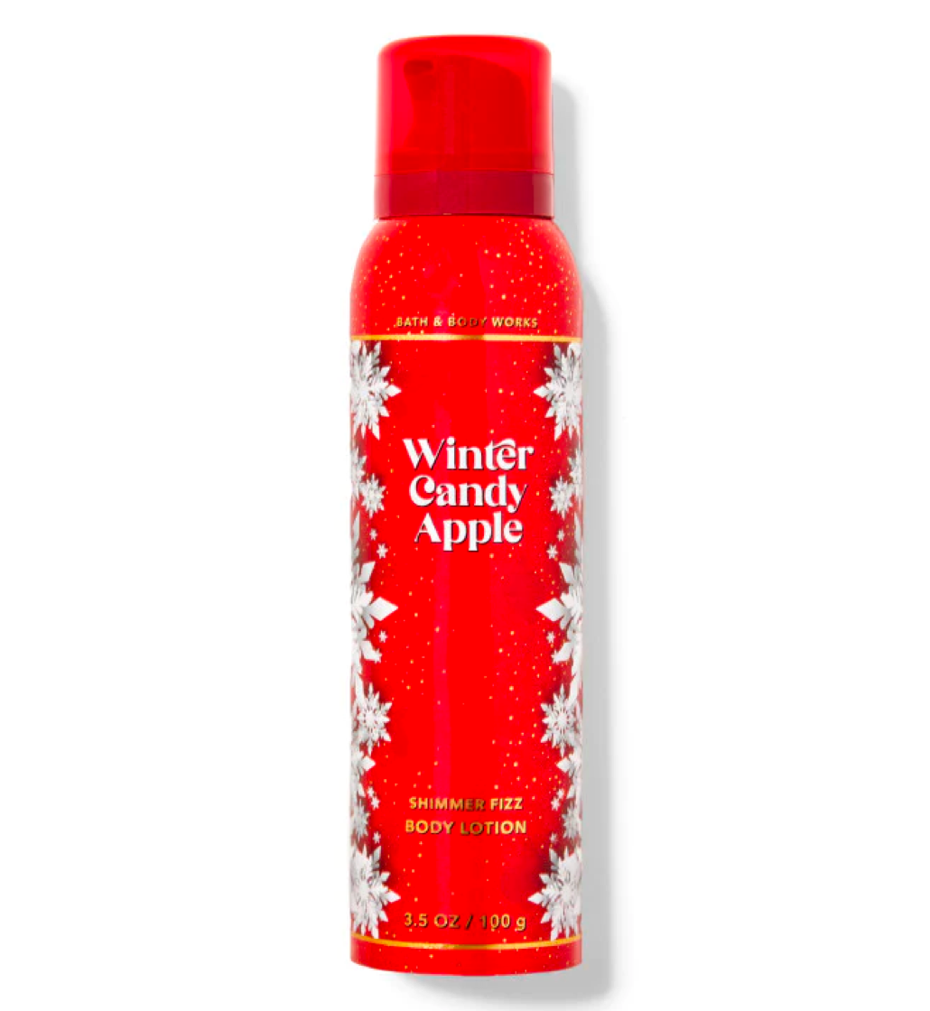 Bath & Body Works Shimmer Fizz Body Lotion - Winter Candy Apple