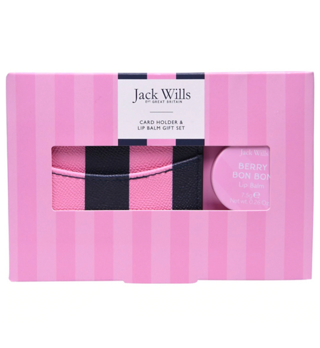 Jack Wills Lip Balm & Card Holder Gift Set