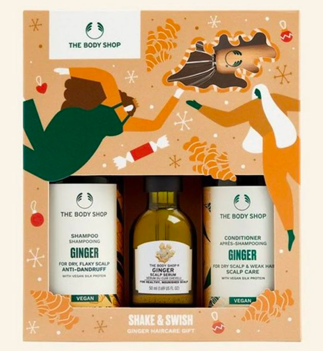 The Body Shop Shake & Swish Ginger Haircare Gift Set