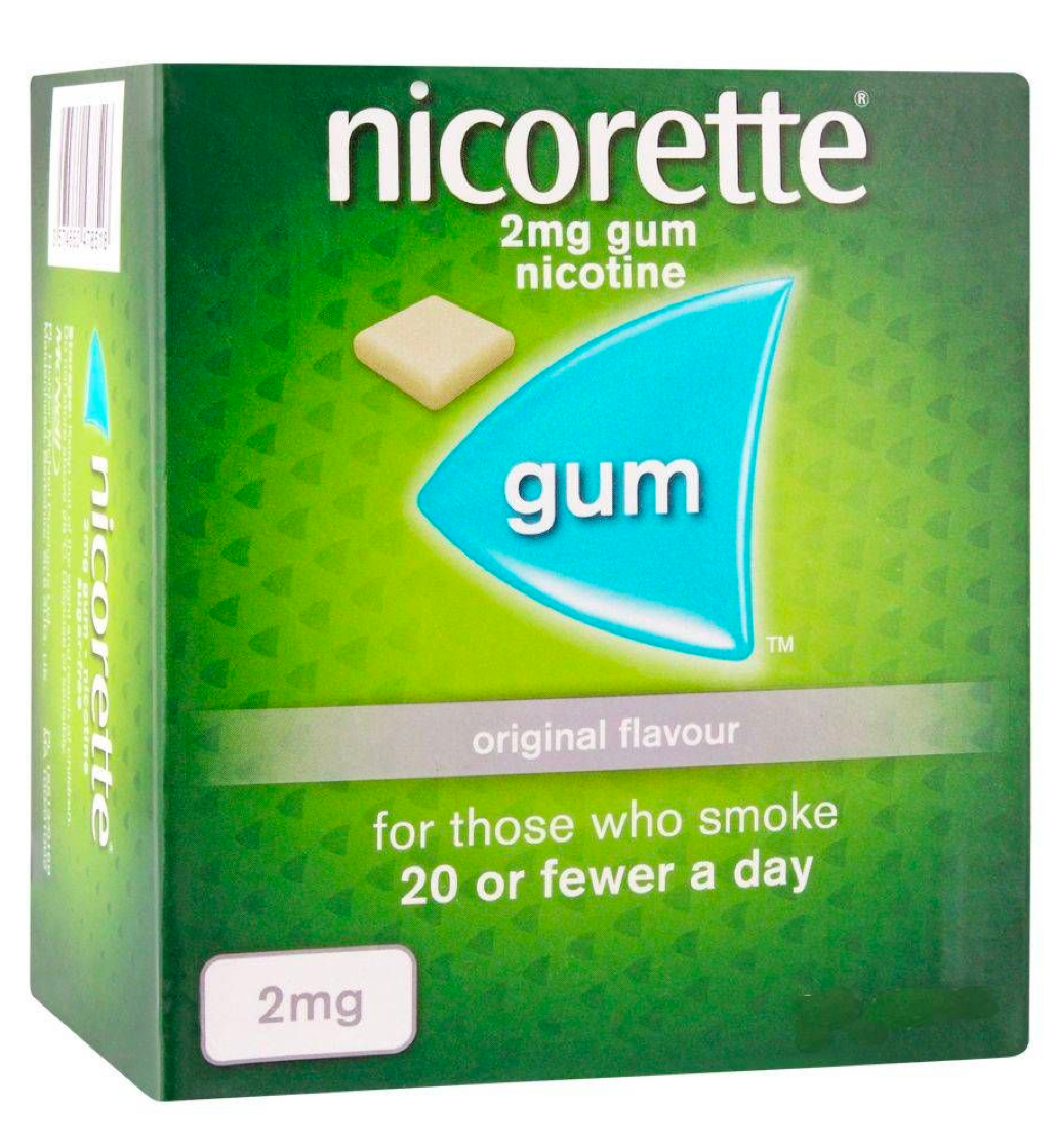 Nicorette Nicotine Gum 2mg Original Flavour