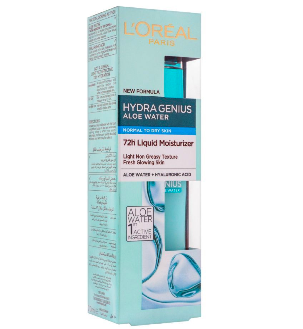 L'Oreal Paris Hydra Genius Aloe Water - Normal to Dry Skin