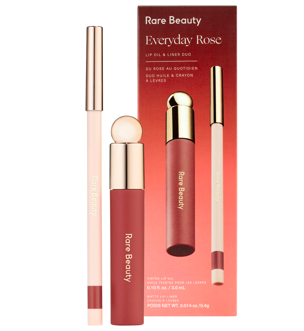 Rare Beauty Everyday Rose Lip Oil & Liner Duo