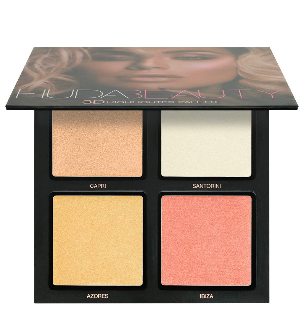 Huda Beauty 3D Highlighter Palette - Pink Sands Edition