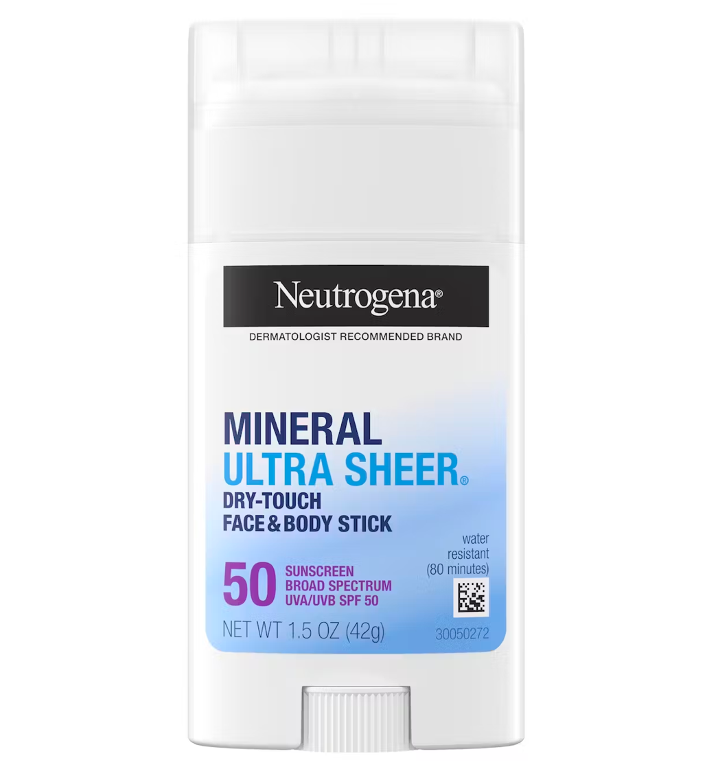 Neutrogena Ultra Sheer® Face & Body Mineral Sunscreen Stick SPF 50