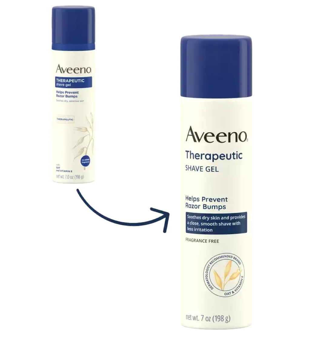 Aveeno Therapeutic Shave Gel with Oat for Dry Skin