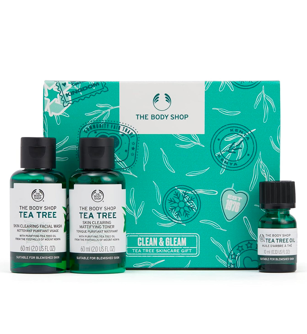 The Body Shop Clean & Gleam Tea Tree Skincare Gift Set