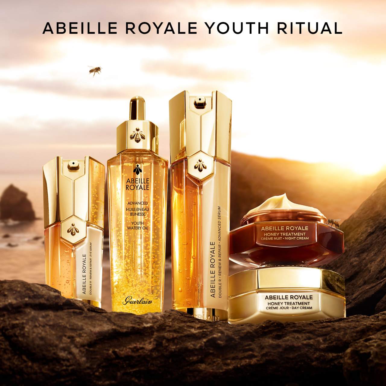 Guerlain Abeille Royale Advanced Youth Watery Oil 1.6 oz top / 50 mL New