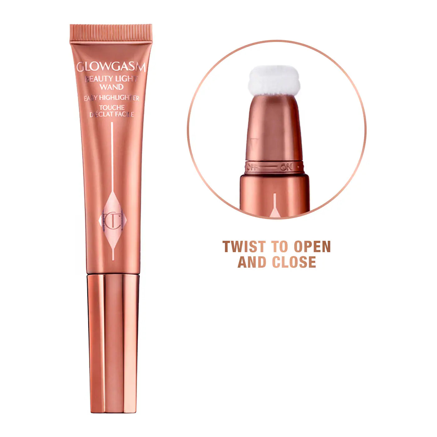 Charlotte Tilbury Glowgasm Beauty Light Wand Highlight Blush Cream